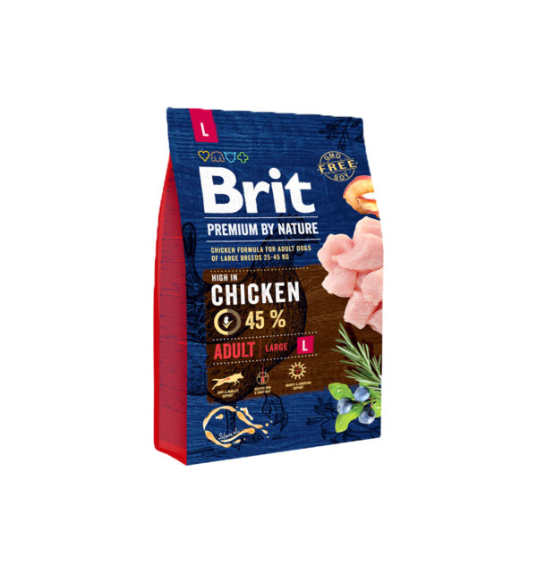 Hrana uscata pentru caini, Brit Premium By Nature, Adult L, 3 Kg Anima Land