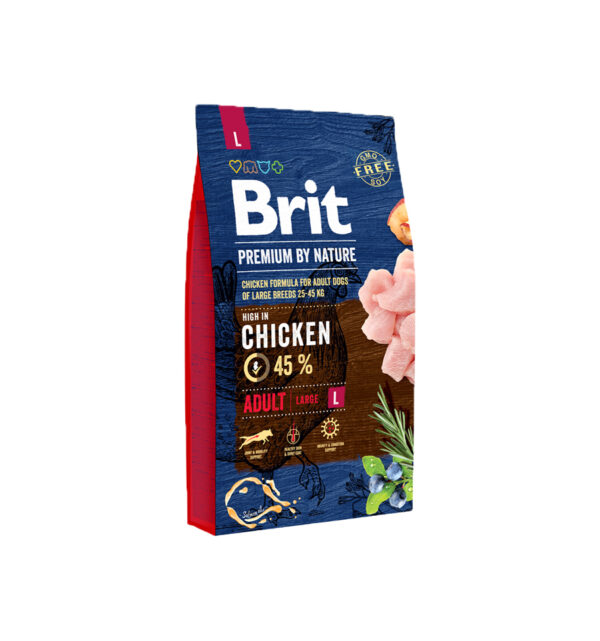 Hrana uscata pentru caini, Brit Premium By Nature, Adult L, 8 Kg Anima Land