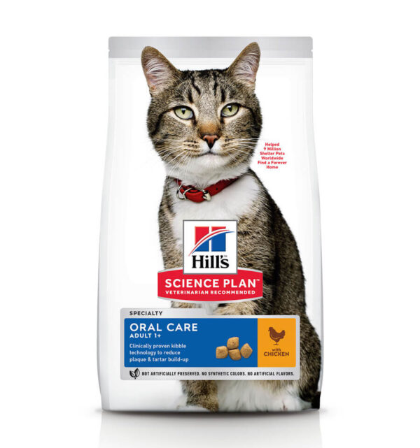 Hrana pentru Pisici, Hill’s SP Feline Adult Oral Care, cu Pui, 7 Kg Anima Land