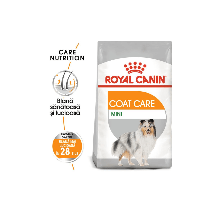 whale Ringlet Is Hrana uscata pentru caini Royal Canin CCN Mini Coat Care, 1 kg - Anima Land