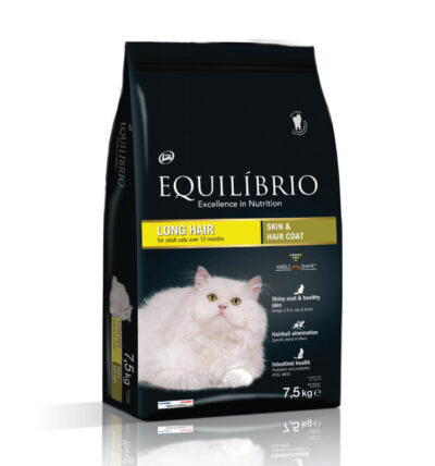 Hrana uscata pentru pisici Equilibrio Long Hair 7.5kg Anima Land